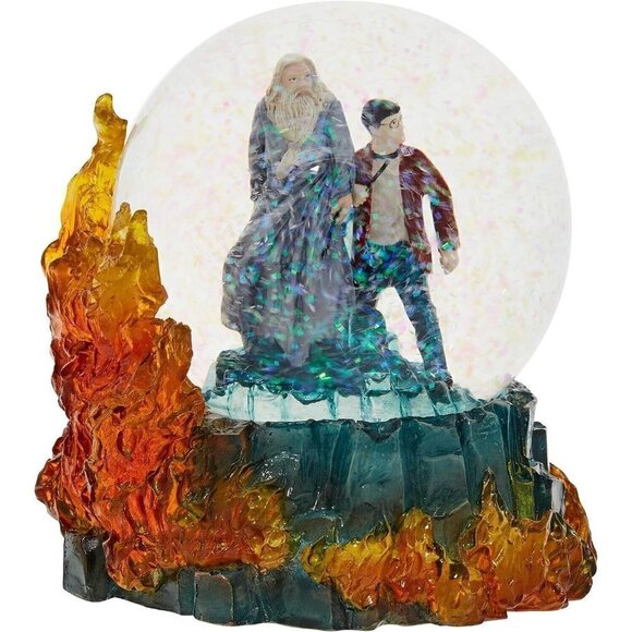 Wizarding World of Harry Potter Half Blood Prince and Dumbledore Water Globe NIB - Picture 2 of 6